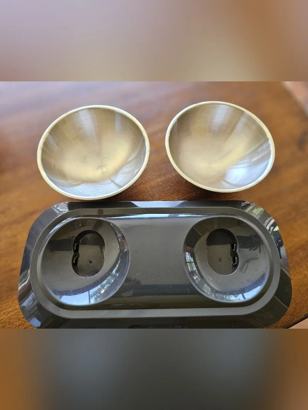 Stainless Steel Elevated Cat & Small Dog Bowls, Non-Slip, Anti Vomiting